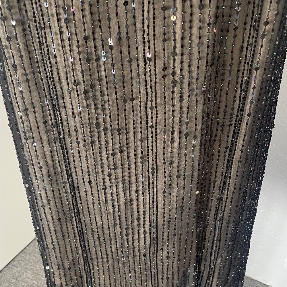 Adrianna Papell Black Sequin Mini Dress - Picture 3 of 4